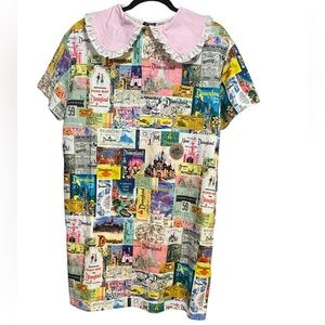 Disney Parks Disney 100 Era Collection Retro Vtg Collared Tunic Dress sz M NWT